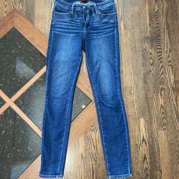 PAIGE Hoxton Ultra Skinny Denim Jean in Dark Blue, Women’s size 26 - Picture 2 of 8